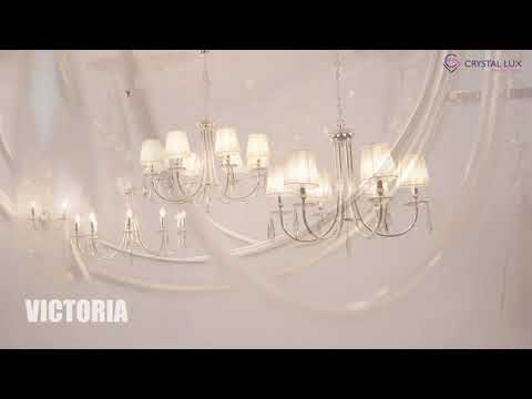 Люстра Crystal Lux VICTORIA SP10 GOLD/AMBER 