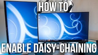How To Enable Daisy-Chaining On The Dell U2414H Monitor