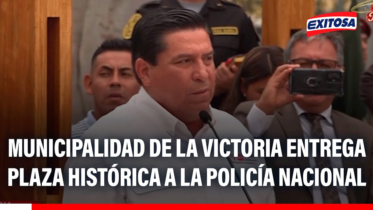 🔴🔵 Municipalidad de La Victoria entrega plaza histórica a la Policía Nacional en El Porvenir