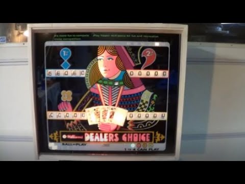 DEALERS CHOICE PINBALL MACHINE - BY WILLIAMS 1974