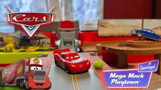 2007 Mega Mack Playtown Set Unboxing & Review — Portable Radiator Springs Set