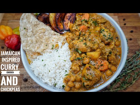 EASY JAMAICAN INSPIRED CURRY CHICKEN AND CHICKPEA