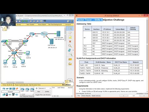 8.3.1.2 - 10.3.1.2 Packet Tracer - Skills Integration Challenge