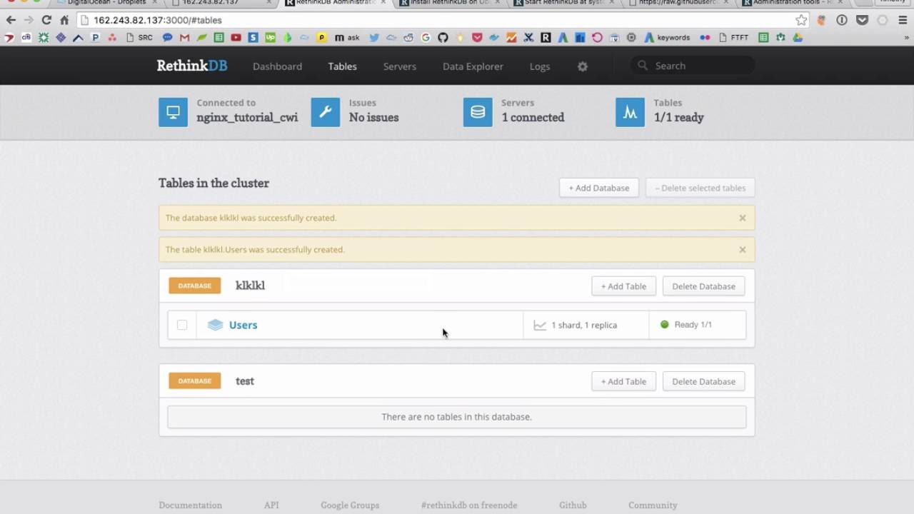 How to Install and Configure RethinkDB on Ubuntu