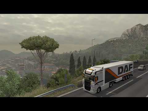 EURO TRUCK SIMULATOR 2 - DAF XF105 - TrackIR5 - Sardinia and Corsica Islands Trip (4k60fps)