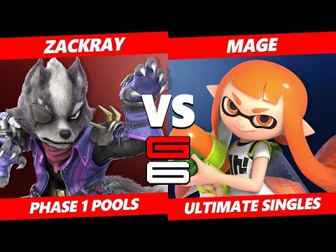 Genesis 6 SSBU -  GW | ZackRay (Wolf) VS  Mage (Inkling) Smash Ultimate Pools