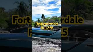 Fort Lauderdale canal riverboat cruise with  #florida FLiBS 2024 #superyachts #shorts