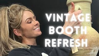 My vintage booth refresh! | PAINTING | BIG CHANGES | ANTIQUES