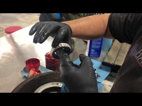 Wheel bearing maintenance.