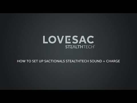 Part of a video titled How to Set Up Sactionals with StealthTech Sound + Charge