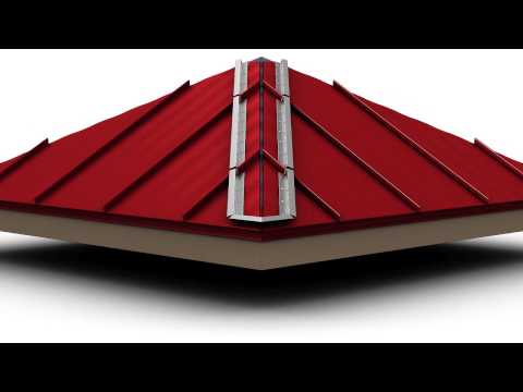 How to Install Standing Seam Metal Roofing - Hip Cap