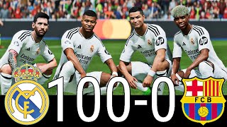 FC 26 -MESSI RONALDO NEYMAR & MBAPPE | ALL STARS | REAL MADRID 100-0 FC Barcelona