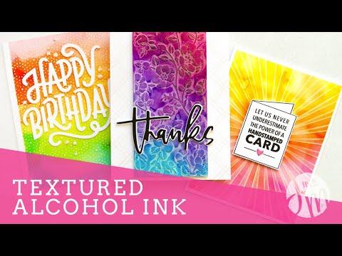 Textured Alcohol Ink