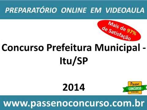 Concurso Prefeitura Municipal - Itu/SP - Guarda Municipal