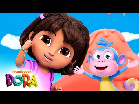 Climb the Guava Geyser with Dora and Boots! 🌋 Full Scene | Dora & Friends