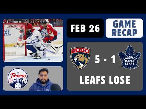 Leafs Lose to Panthers 5-1 | Slow Start Dooms Playoff Push