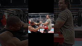 Devon Larratt showed the real strength of Larry #trending #armwrestling #shorts #devon #larrywheels