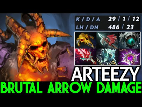 ARTEEZY [Clinkz] Brutal Arrow Damage No Mercy 29 Kills dota 2