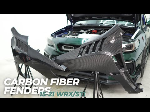 2015-2021 WRX/STI Carbon Fiber Fenders Installation #wrx #sti #carbonfiber #fenders