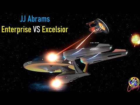 JJ USS Enterprise VS JJ USS Excelsior Class - Star Trek Ship Battles - Bridge Commander