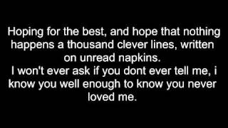 Taking Back Sunday - Cute Without The E (w/ lyrics)