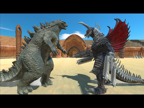 GODZILLA 2014 vs GIGAN FINAL WAR AT ARENA - Animal Revolt Battle Simulator
