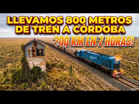 #12 VIAJANDO POR ARGENTINA EN TREN !!  LLEVANDO TRENAZO DE  TOLVAS HASTA ESTACION ALTA CORDOBA !!