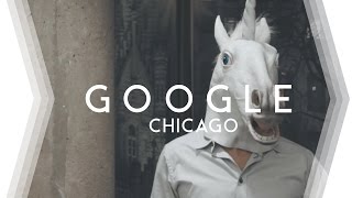 Google Chicago • Epic Aerial Office Team Photo & Android Chase in 4K