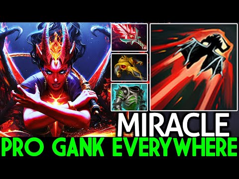 MIRACLE [Queen of Pain] Beast Mid Gank Everywhere 7.26 Dota 2