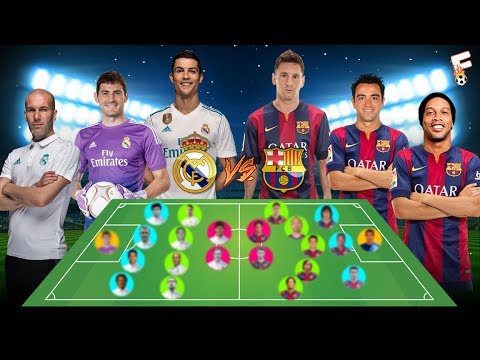 EL CLASICO : All-Time Real Madrid Greatest XI vs All-Time Barcelona Greatest XI ⚽ Who Wins ? Video