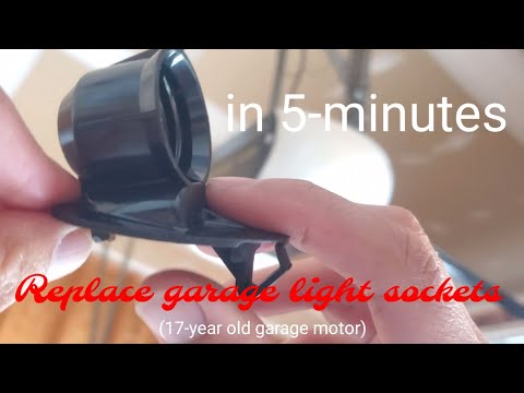 Replace garage lights sockets, 17-year old Craftsman motor
