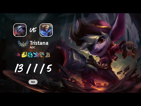Tristana ADC vs Ezreal - NA Challenger Patch 13.12