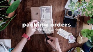 pack orders with me - long asmr packaging sound, no mid-roll ads