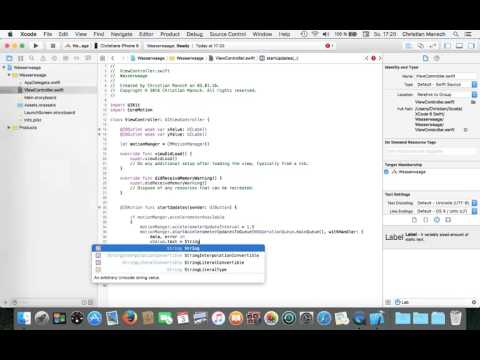 Tutorial: Xcode - CoreMotion - German [HD]