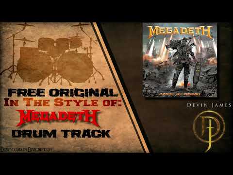 Megadeth Styled Free Original Drum Track - 177 BPM (FREE DOWNLOAD)