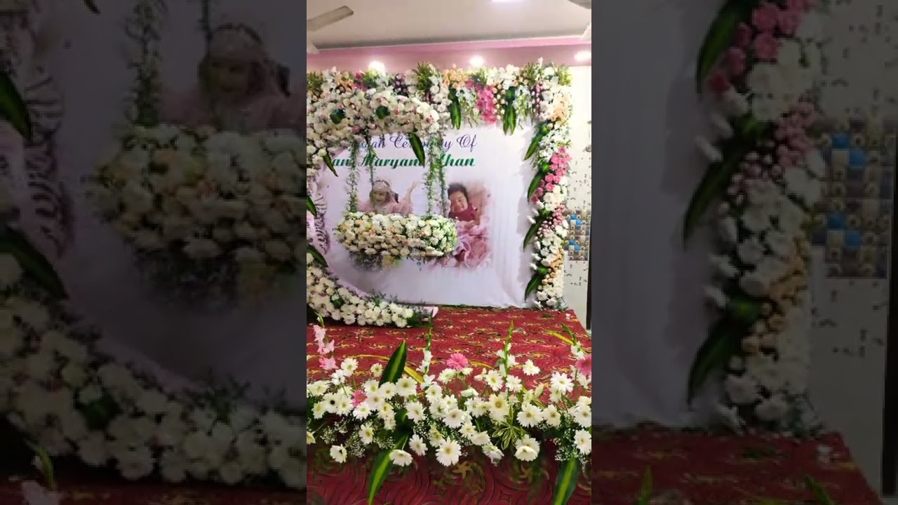 naming ceremony || nechural flower Decoration || #flower Decoration