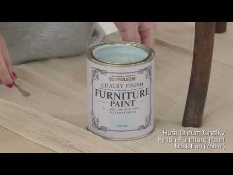 Jak malować meble: Farba kredowa do mebli Rust Oleum Chalky Finish oraz Wosk bezbarwny?
