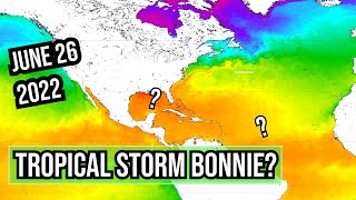 Future Tropical Storm Bonnie spaghetti models - June 26 - Invest 94L and another area of interest