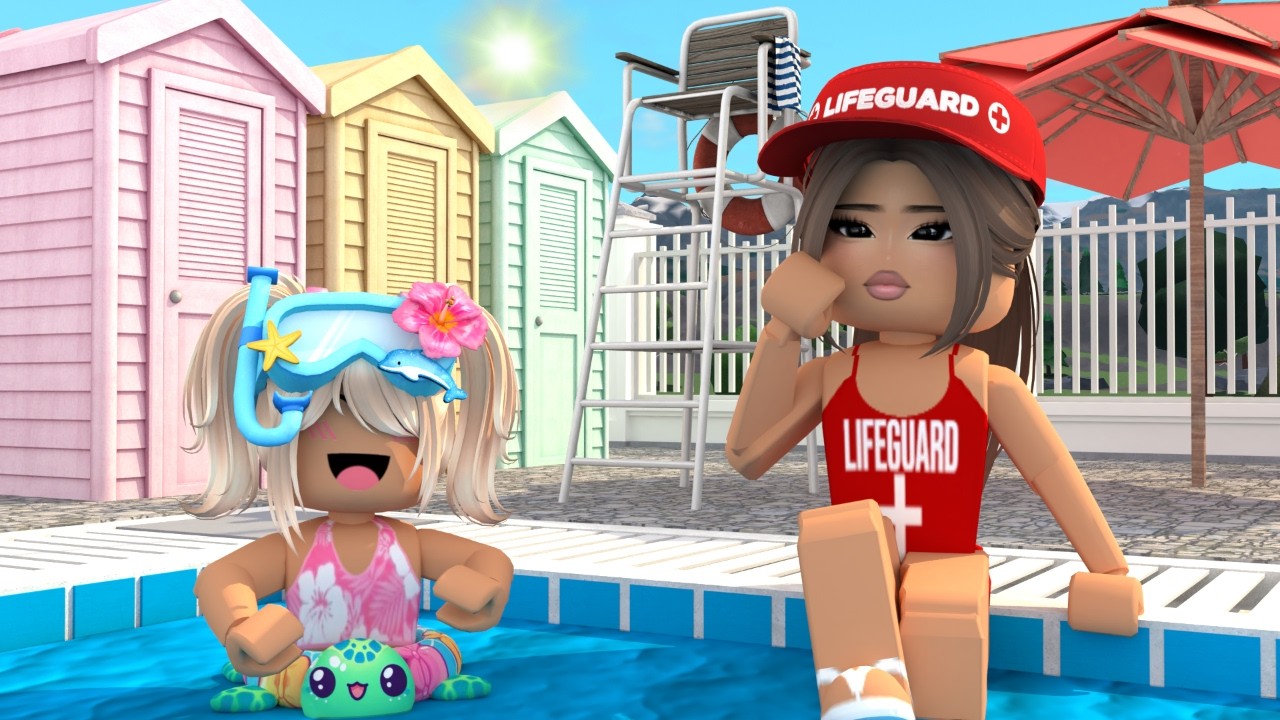 MY DAUGHTER HAS SWIMMING LESSONS! *GONE WRONG* Roblox Bloxburg Voiced RP Roleplay