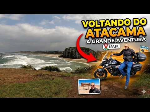 VOLTANDO DO ATACAMA VIAGEM DE MOTO | CONHECI ESSA PRAIA INCRIVEL NO RIO GRANDE DO SUL