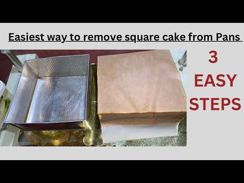 Easiest way to remove Square cake from Baking Pan | No Crack- No Fissure |Leontyne’s Pastry