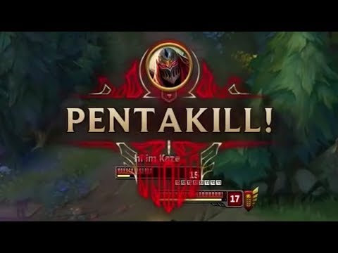 1v5 Pentakill on Zed! | League of Legends
