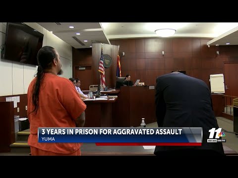 Man sentenced to three years in prison for aggravated assault