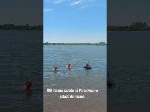Rio Paraná, cidade de Porto Rico no estado do Paraná.