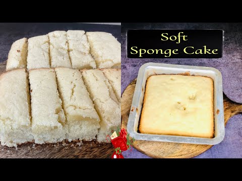 Soft And Fluffy Vanilla Sponge Cake/ रूई जितनी साफ़ट केक / Christmas Special / Easy Recipe