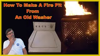 How to make a #Fire Pit from a #Washing Machine