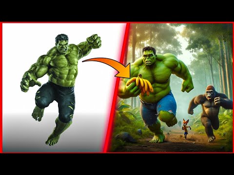 Superheros Stole Banana From Gorilla 🦍 🔥 || All Characters #avengers #superhero