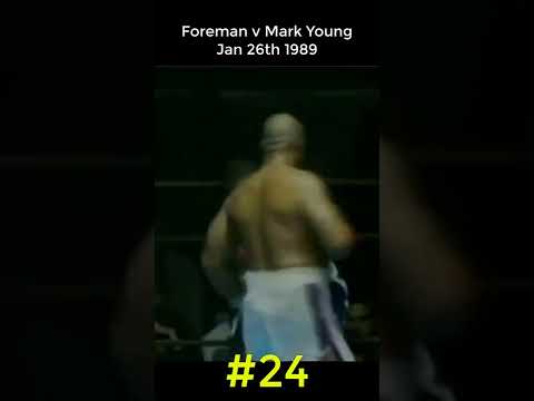 Some of George Foreman's KOs | #24 Foreman v Mark Young | Fight Shorts
