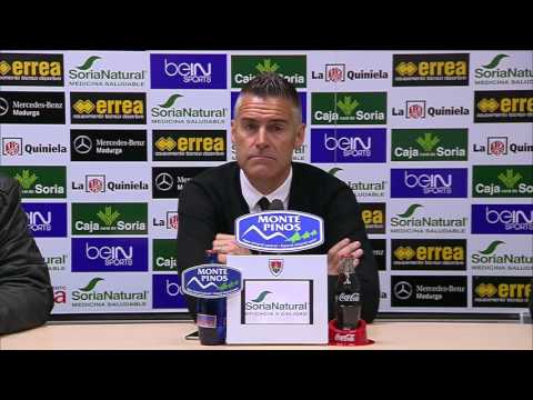 Rueda de prensa de Lluís Carreras tras el CD Numancia (2-2) Real Zaragoza