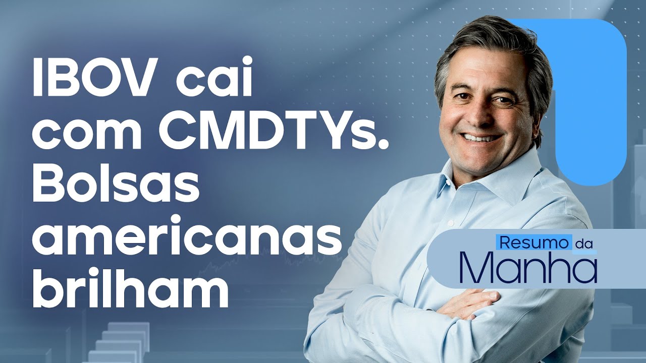🔴 08/10/2024 IBOV cai com CMDTYs | Bolsas americanas brilham | Resumo da Manhã